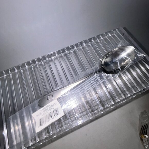 Waterford Ballet Ribbon Matte Stainless Flatware ONE (1) Teaspoon 6-1/4" - Picture 10 of 11